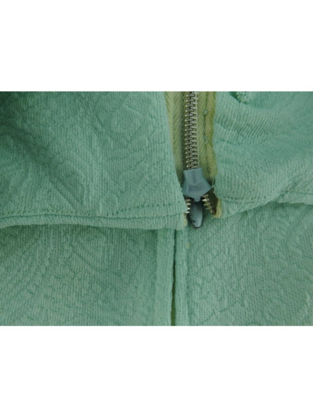 Vintage Mint Green Textured Handmade Look Shift Dress Sleeveless Mod MCM Sz M L - Picture 10 of 11